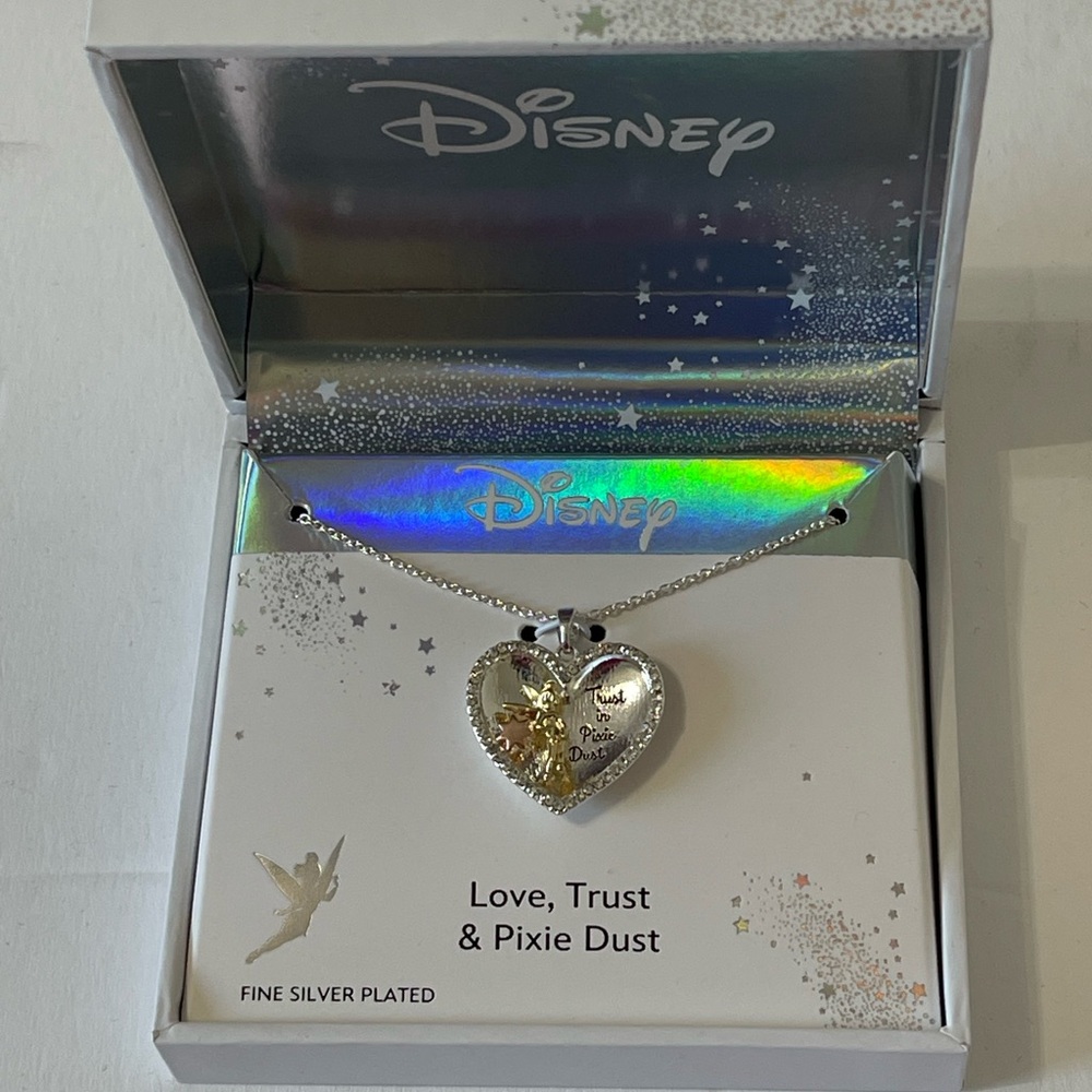 Disney Classics Jewelry | Tinker Bell Heart Pendant Necklace - Picture 4 of 8